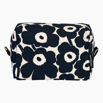 Marimekko Cosmetic Bag Black Rasymatto Vilja Dark Blue H17 x 10 x 23 cm