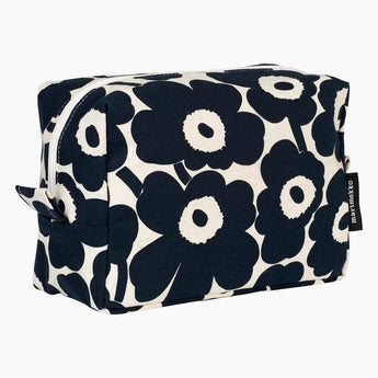 Marimekko Cosmetic Bag Black Rasymatto Vilja Dark Blue H17 x 10 x 23 cm