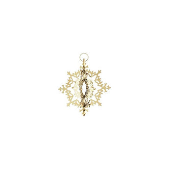 Georg Jensen Ice Flower Tree Topper, 18 Kart Gold Plated Brass  - 10018022