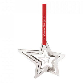 Georg Jensen Christmas Mobile 2021 Shooting Star, 18 Palladium Plated Brass- 10019940