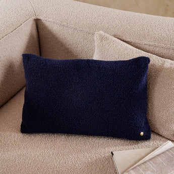 Ferm Living Clean Cushion Wool Bouche Deep Blue