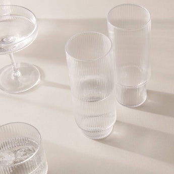 Ferm Living Clear Long Drink Glass Set of Four