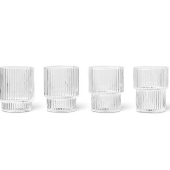 Ferm Living Clear Small Glass Set of Four