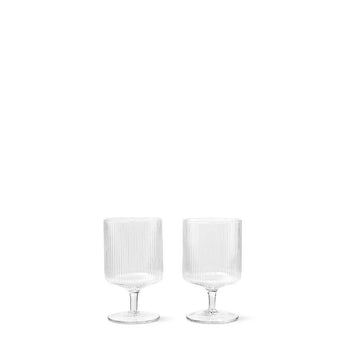 Ferm Living Clear Wine Glass Set of Two