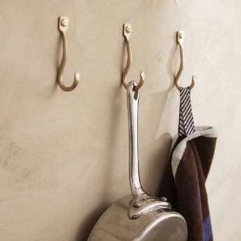 Ferm Living Curvature Brass Hook Set of Three