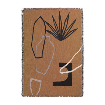 Ferm Living Mirage Blanket Mustard