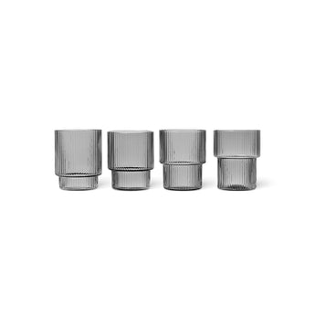 Ferm Living Smoked Grey Glass Set of Four