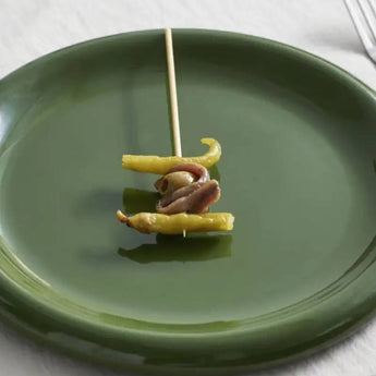 HAY Barro Plate 18cm Set of Two Dark Green