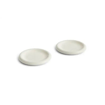 HAY Barro Plate 24cm Set of Two Off White