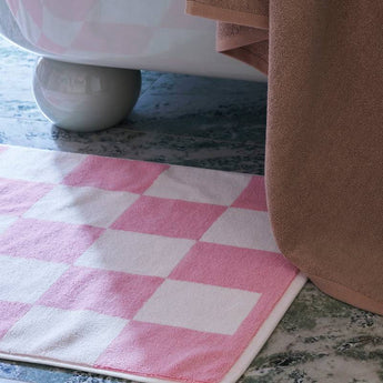 HAY Check Bath Mat 50 x 90cm Pink