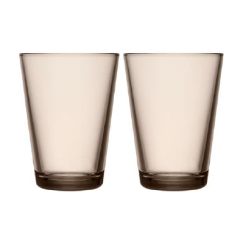 Iittala Kartio Linen Glass Set of Two 40cl