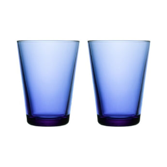 Iittala Kartio Ultra Marine Glass Set of Two 40cl