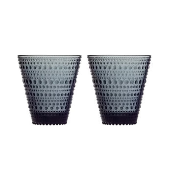 Iittala Kastehelmi Grey Tumbler Set of Two 30cl