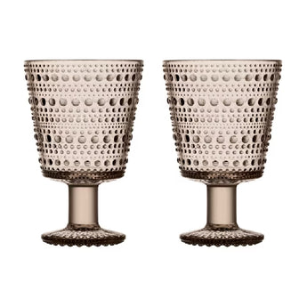 Iittala Kastehelmi Linen Glass Set of Two 26cl