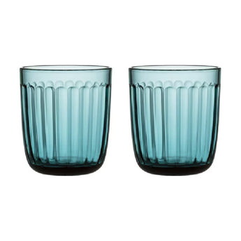 Iittala Raami Ocean Blue Tumbler Set of Two