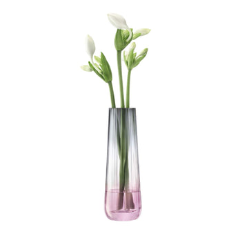 LSA DUSK Vase 20cm - Pink/Grey