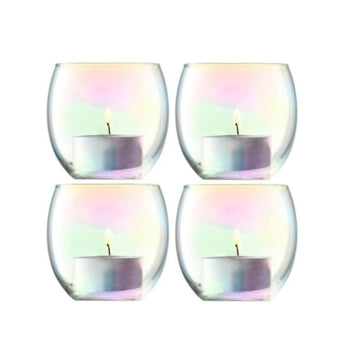 LSA PEARL Tealight Holder Set For Four