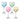 LSA POLKA Wine Glass Set For Four - Pastel assorted