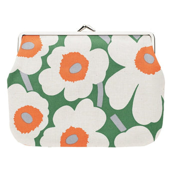 Marimekko Puolikas Kukkaro Purse Green & Orange