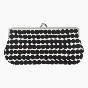 Marimekko Silmalasi Kukkaro Purse Black & White