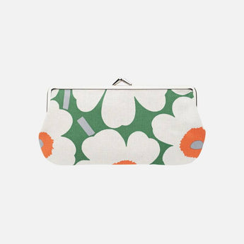 Marimekko Silmalasi Kukkaro Purse Green & Orange