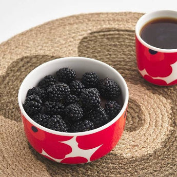 Marimekko Unikko Bowl 5DL 2pc Set (Red & White)