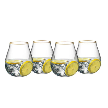 Riedel Gin Set Limited Edition Gold Rim (Set of 4)