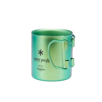 Snow Peak Ti-Double 450 Anodized Mug - Green