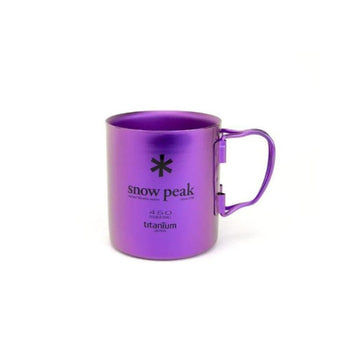 Snow Peak Ti-Double 450 Anodized Mug - Purple