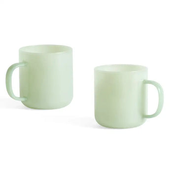 HAY Borosilicate Mug Jade Light Green 300ml Set of Two