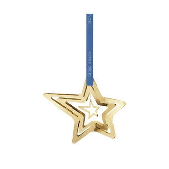 Georg Jensen Christmas Mobile 2021 Shooting Star, 18 Karat Gold Plated Brass - 10019939