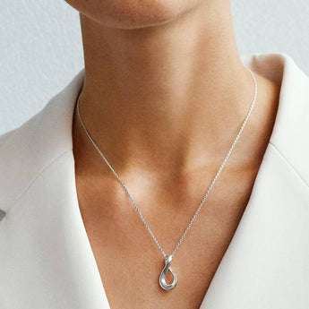 Georg Jensen - INFINITY Necklace with Pendant - 10013929